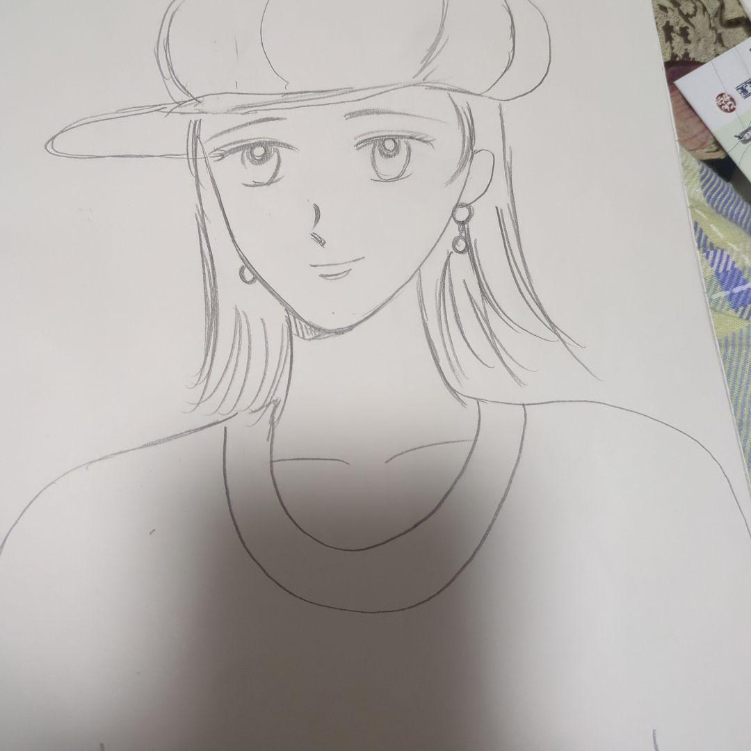 アニメ風キャップ女子イラスト