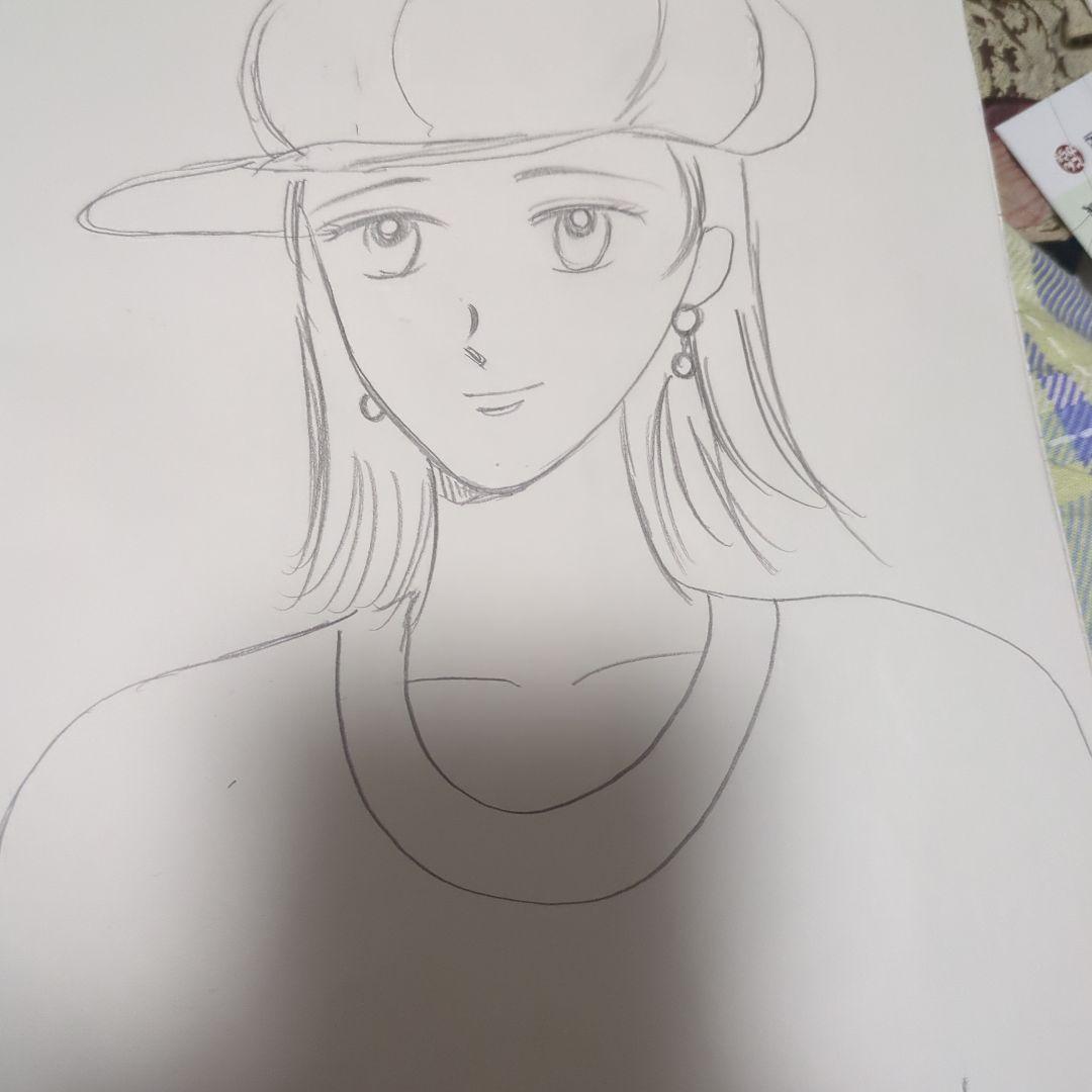 アニメ風キャップ女子イラスト