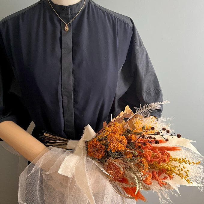 2025新作　鮮やかな橙色のスワッグ（ブーケ） L　　再販