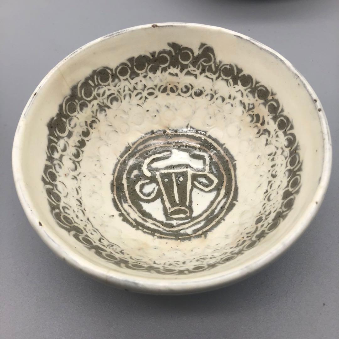 希少芸術家利根山光人作メキシコデザイン陶芸陶器ボウル鉢7点セット世田谷アトリエ