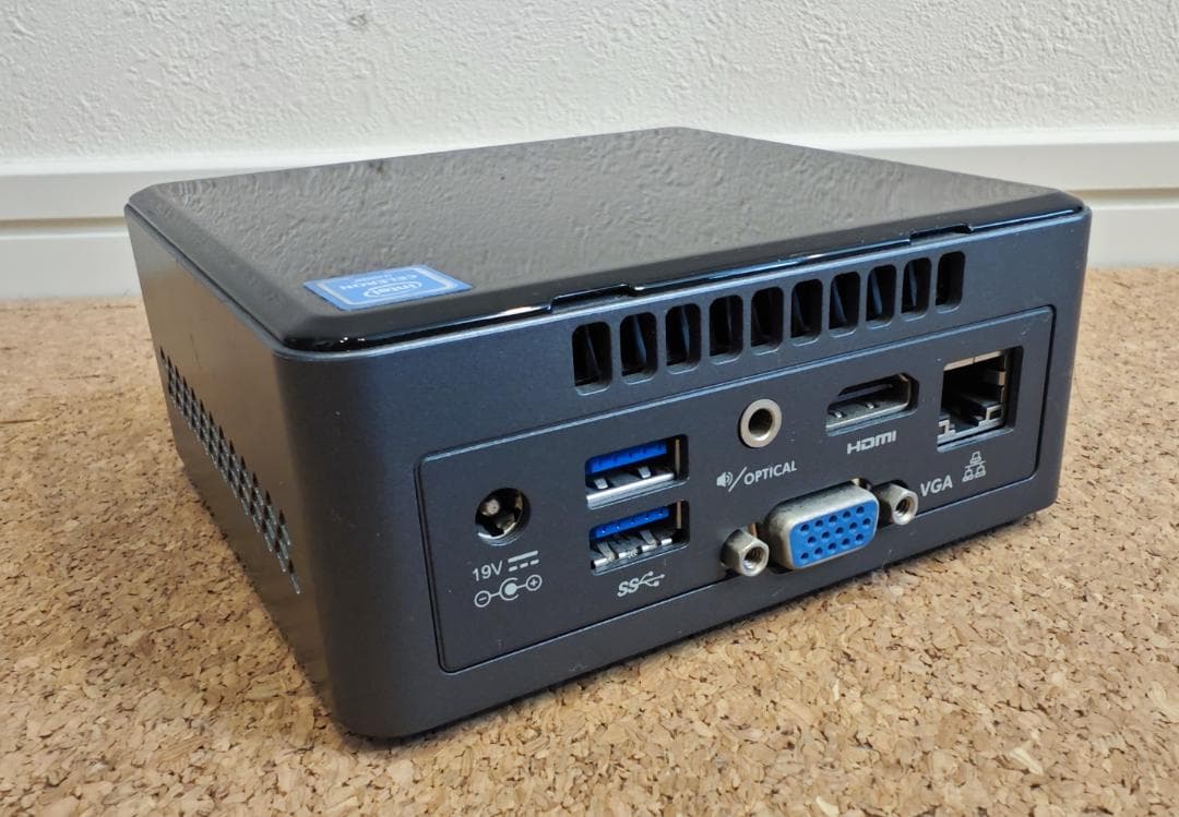 ミニPC NUC6CAY CeleronJ3455 Mem4G eMMC32G