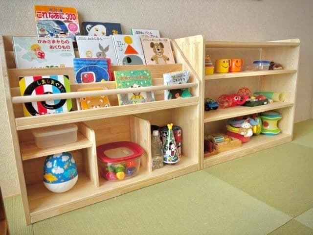 絵本棚、おもちゃ棚セット　　30日発送