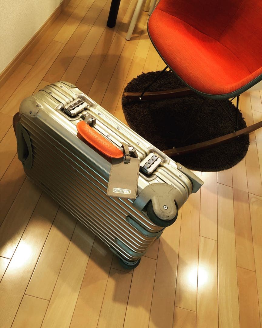 リモワ RIMOWA 専用 革 レザー ハンドル カバー オレンジ 最新版