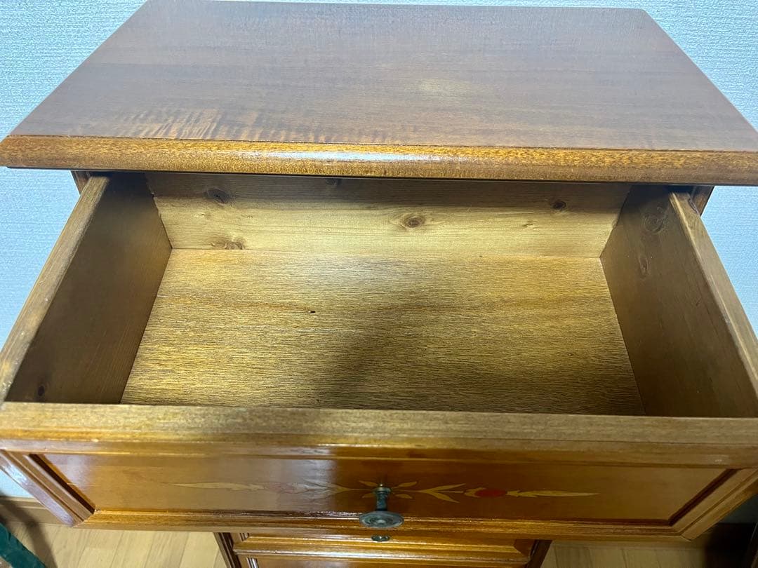 イタリア製 7段チェスト chest 象嵌 タンス アンティーク