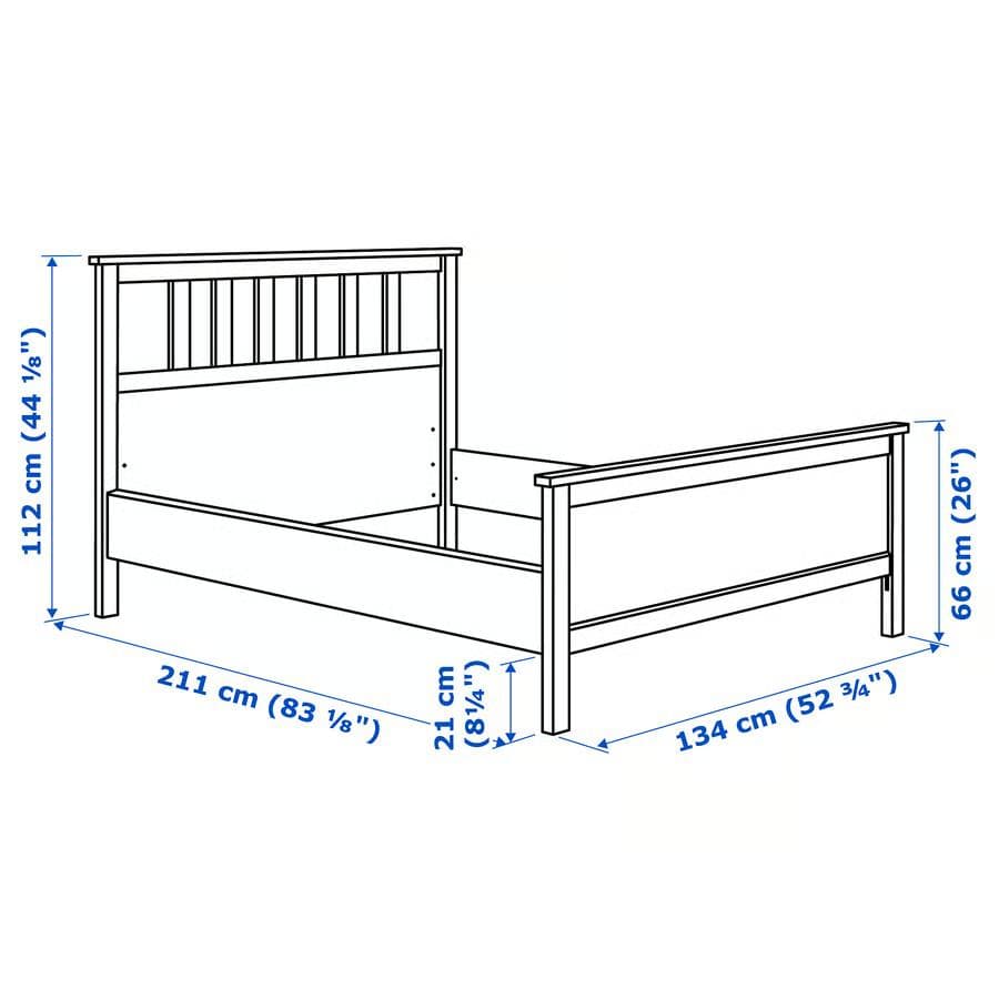 【すのこセット】IKEA HEMNES & LÖNSET セミダブルベッド