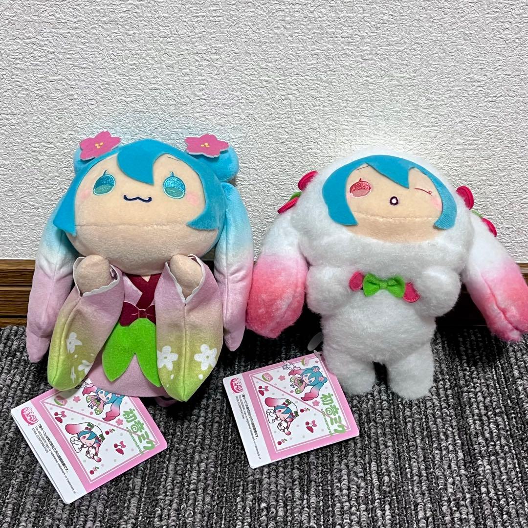 【14個セット】初音ミク×シナモロール 桜ver. ぬいぐるみ マスコット
