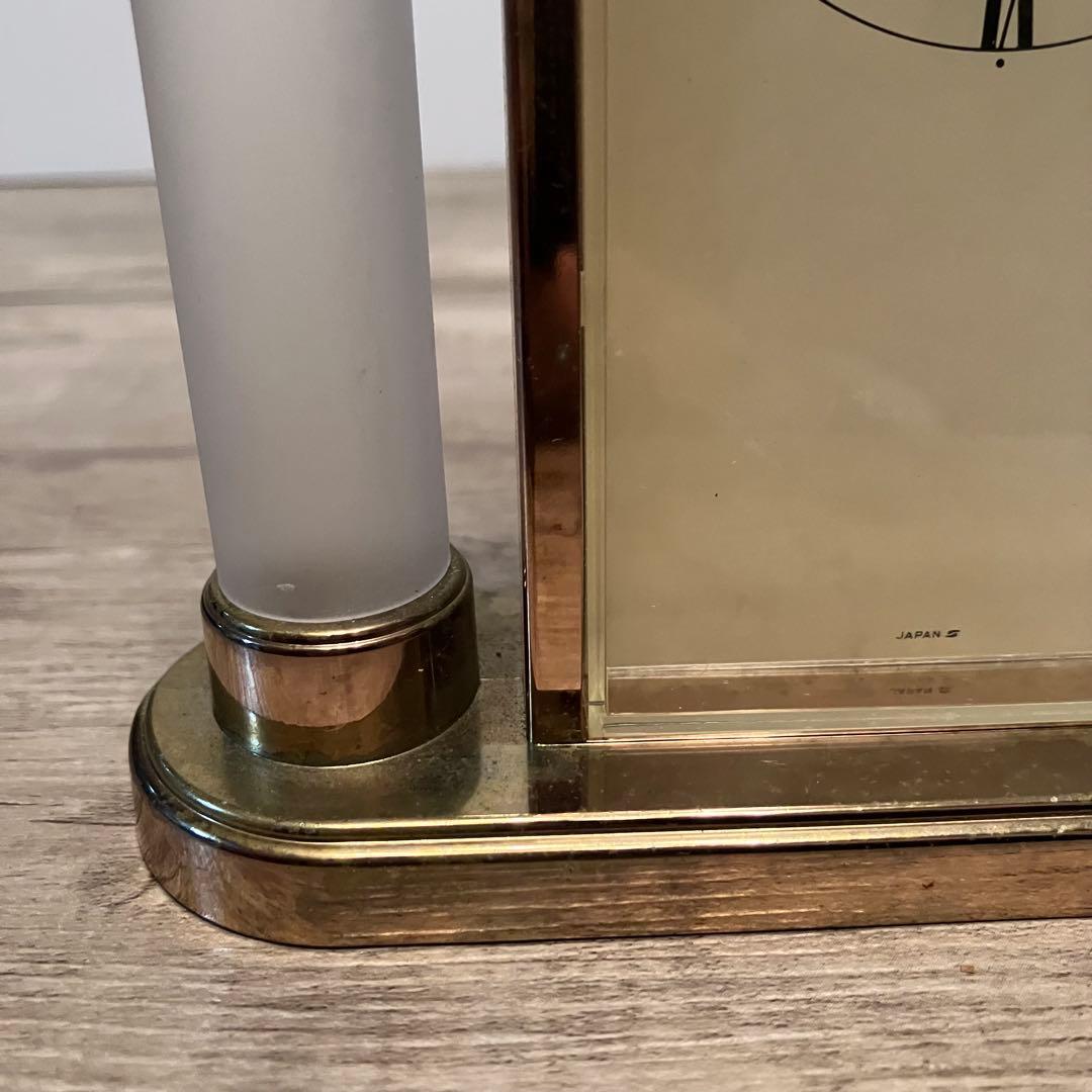 E-3 【SEIKO】セイコー クオーツ 置時計 KG383W ジャンク品