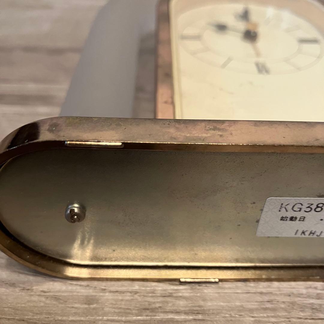 E-3 【SEIKO】セイコー クオーツ 置時計 KG383W ジャンク品