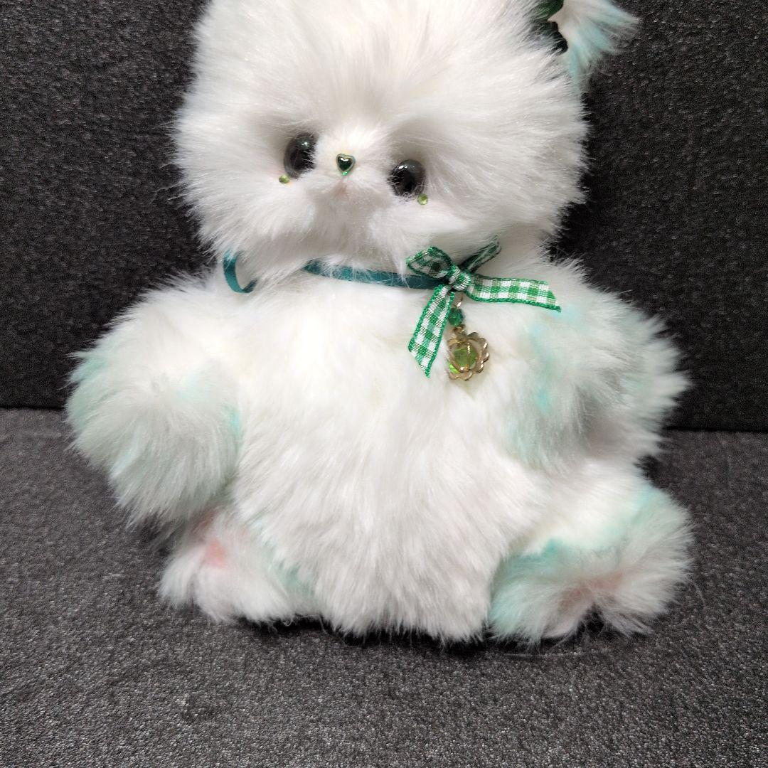 幼獣ちゃん　幻獣　ぬいぐるみ　アートドール　天使　ハンドメイド　グリーン　箱付き