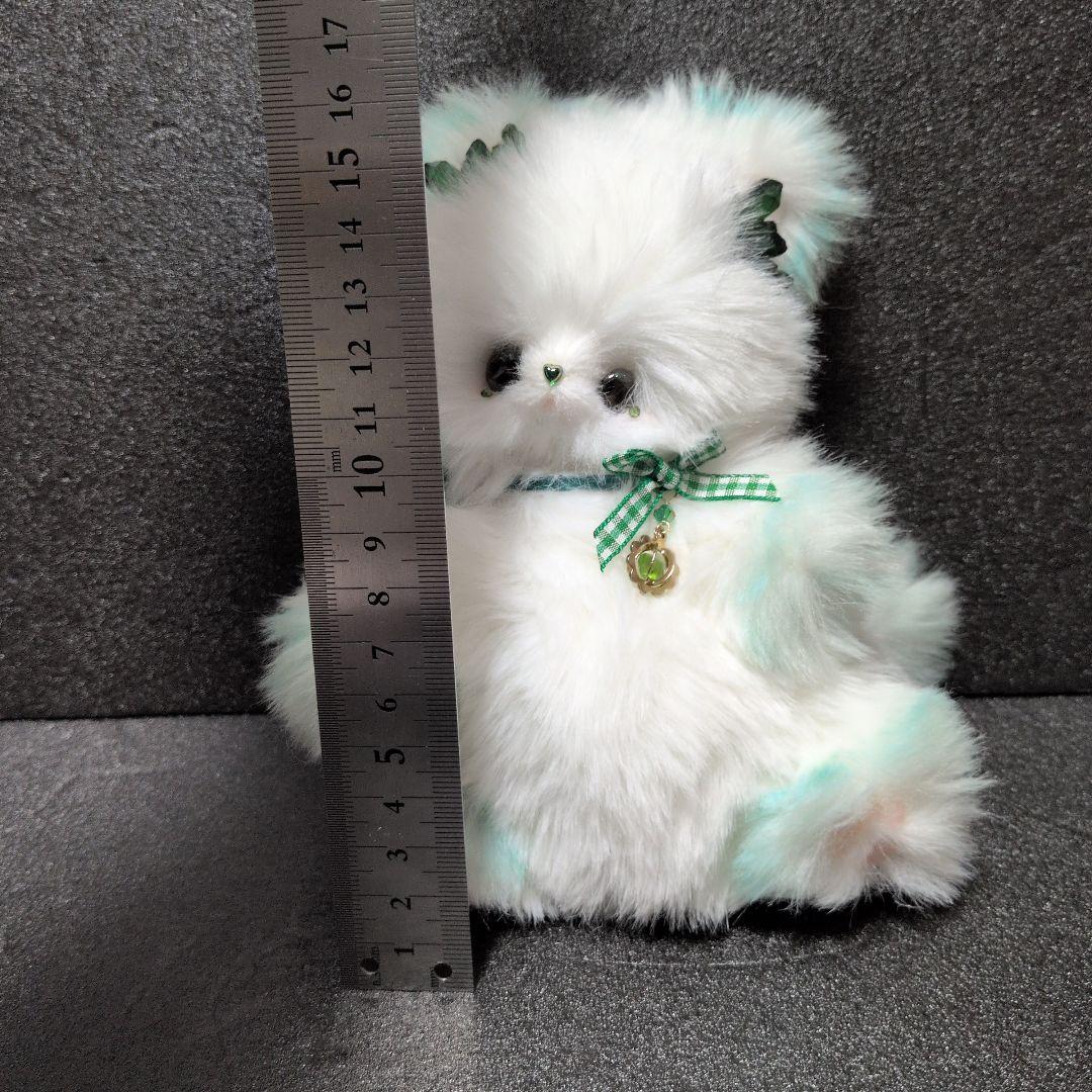 幼獣ちゃん　幻獣　ぬいぐるみ　アートドール　天使　ハンドメイド　グリーン　箱付き