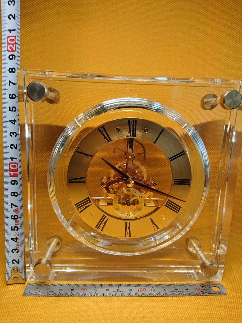 置時計　セイコー　機械式　置物　インテリア　工芸品　美術品　A2853