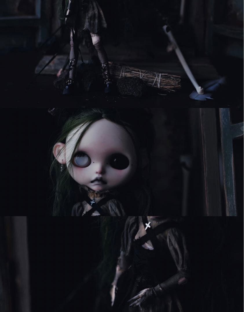 カスタムブライス 人形 ダーク 特別 海外作家様 スペシャルカスタム 毒の魔女