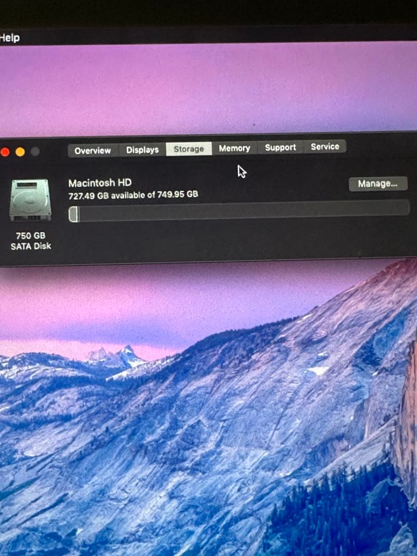 MacBook Pro 13.3インチ 750GB MID 2012