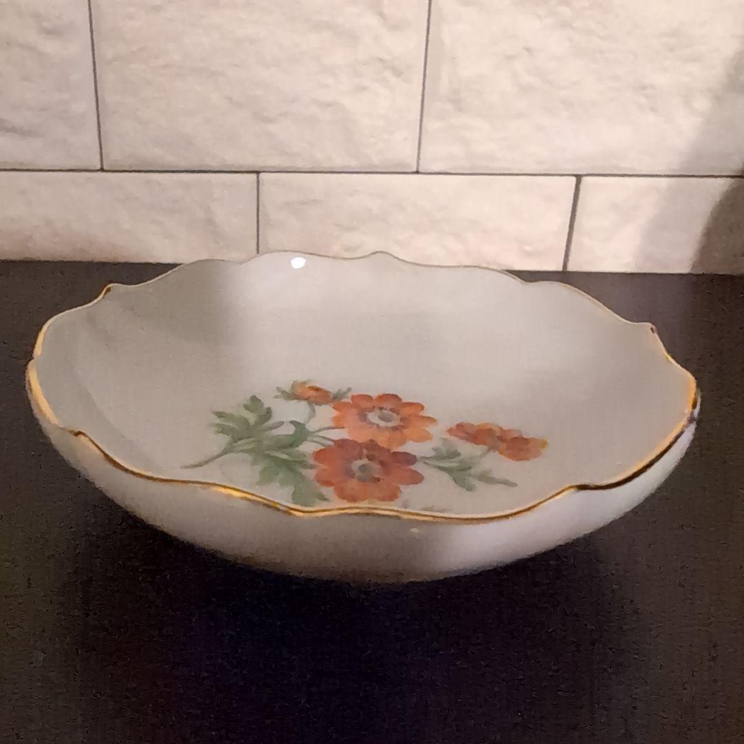 Meissen　豆皿　アネモネオレンジ　新品未使用