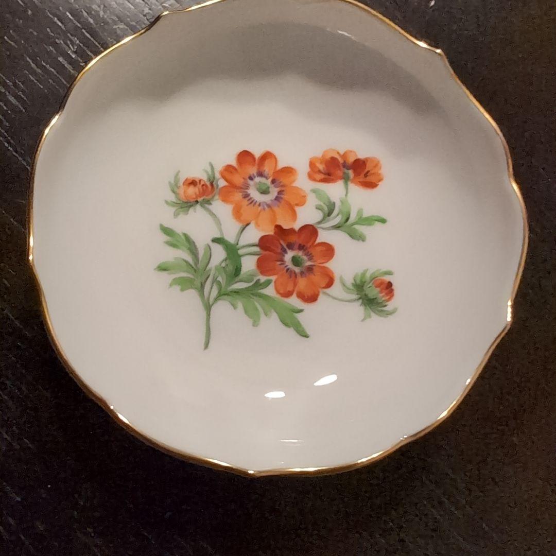 Meissen　豆皿　アネモネオレンジ　新品未使用
