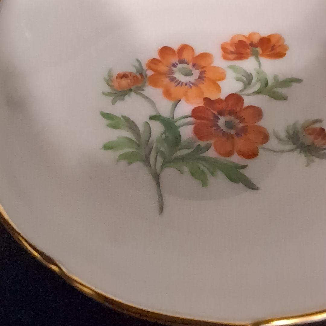 Meissen　豆皿　アネモネオレンジ　新品未使用