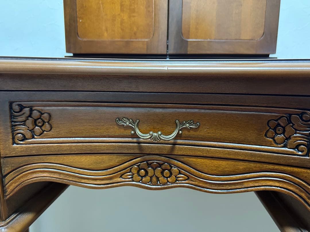 ヴィンテージ　アンティーク　ドレッサー 3面鏡