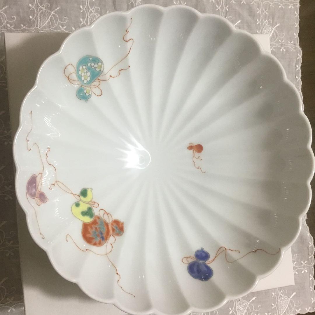 【深川製磁】花ひょうたん　菊割鉢
