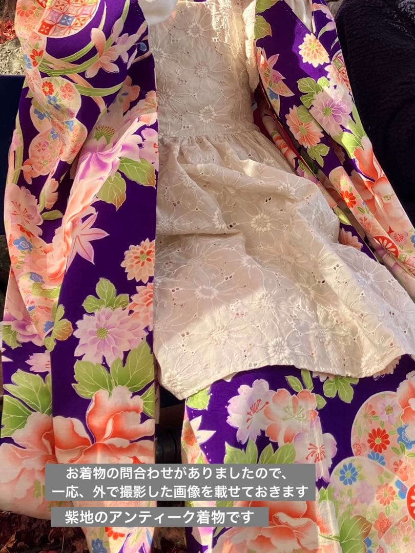 和裁師直伝！　七五三　7歳　作り帯　白　ベージュ　一点もの