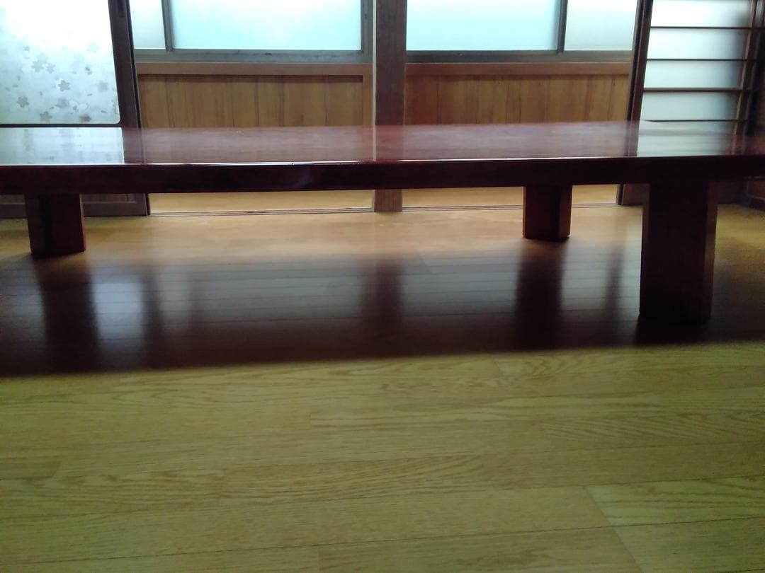 引き取り限定　無垢1枚板テーブル　２ｍ以上