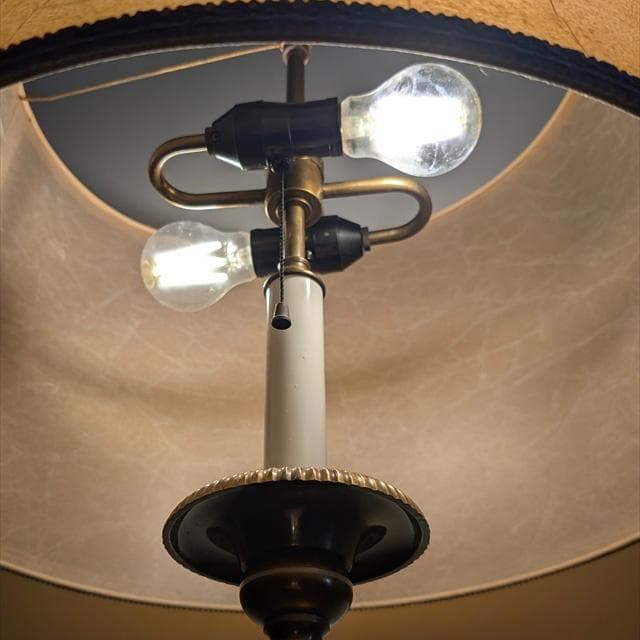 山菊工芸2灯フロアランプ（1986年製）