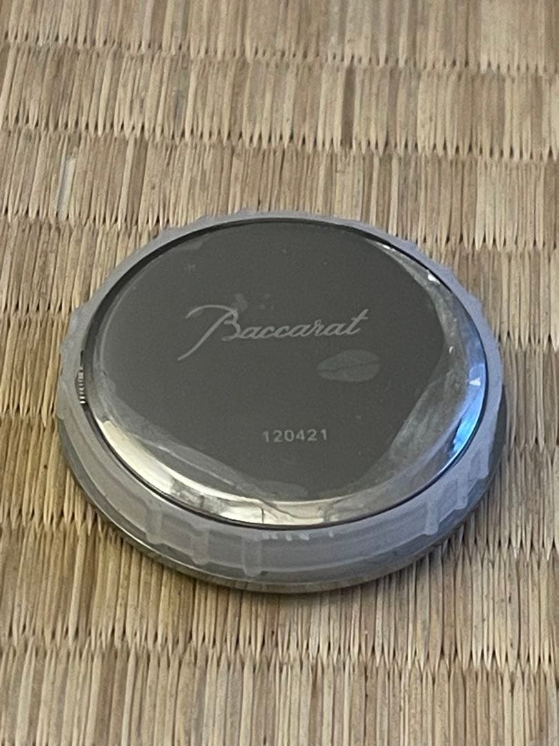 Baccarat バカラ 置き時計 稼働品 電池交換済 説明書 保証証 有