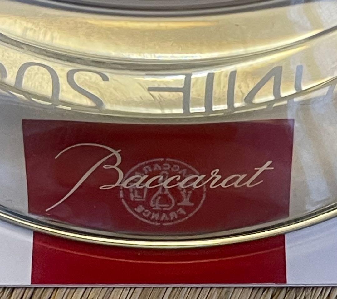 Baccarat バカラ 置き時計 稼働品 電池交換済 説明書 保証証 有
