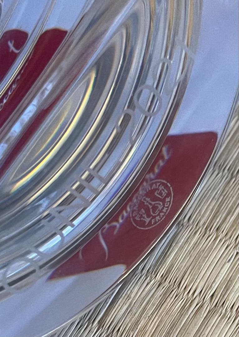 Baccarat バカラ 置き時計 稼働品 電池交換済 説明書 保証証 有