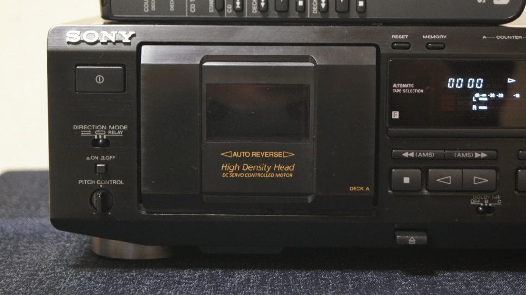 ソニー　カセットデッキ　TC-WE435 リモコン付　整備動作品