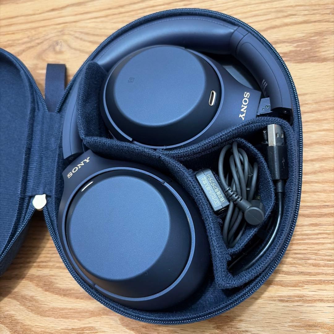 SONY WH-1000XM4 ワイヤレスヘッドホン ミッドナイトブルー