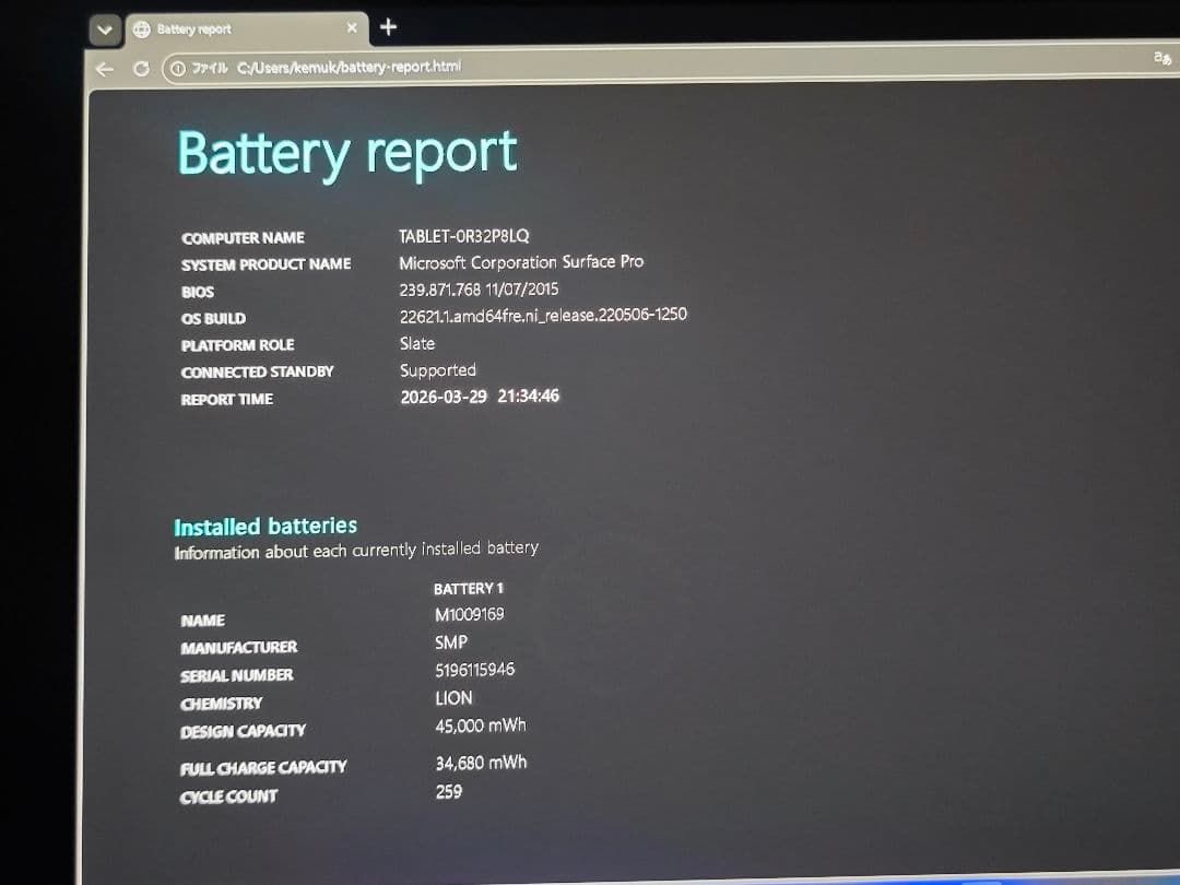 Surface Pro5 第5世代 タイプカバー充電器付き 動作良好 値下げ可