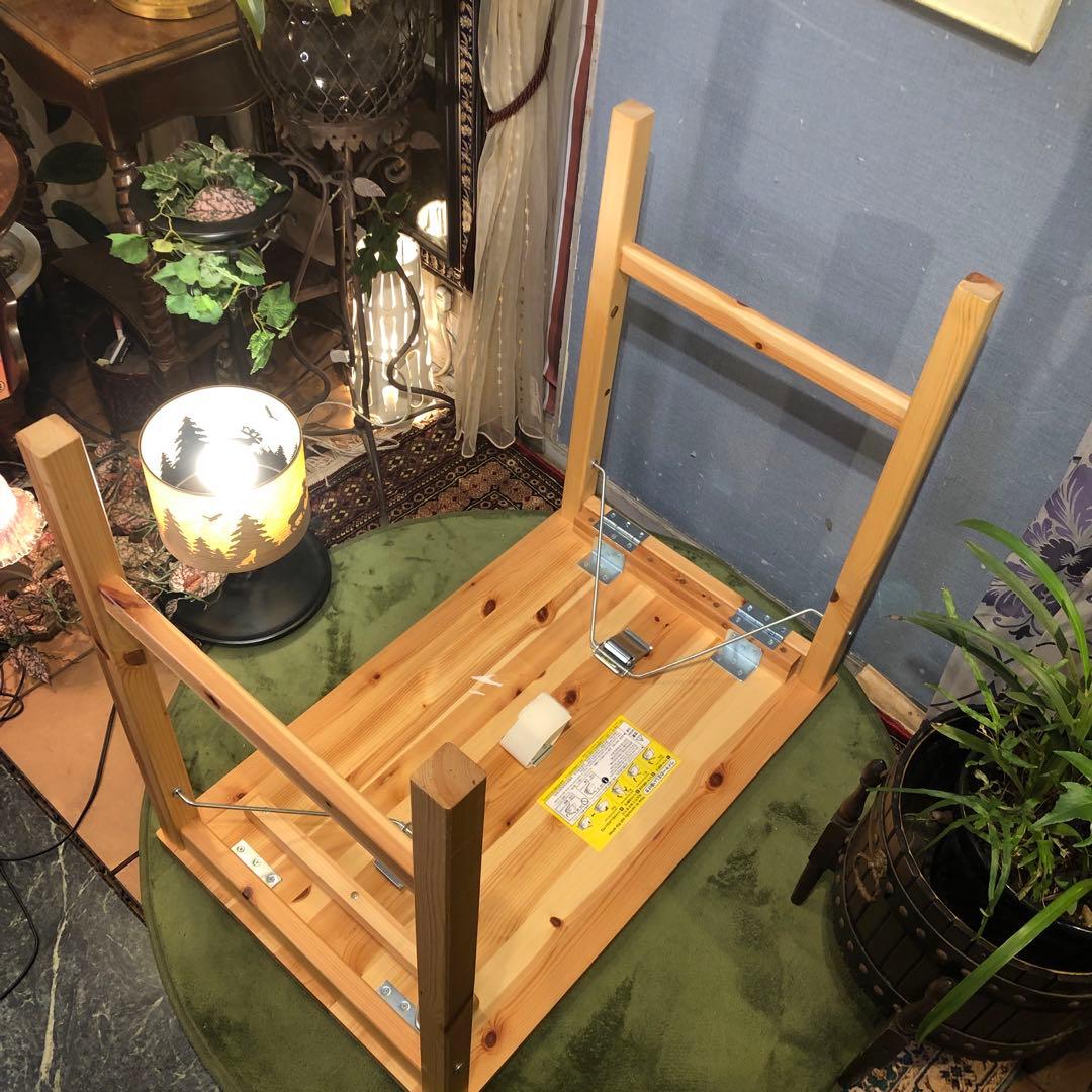 なかSale L1 無印良品　パイン材無垢　折りたたみ式　デスク