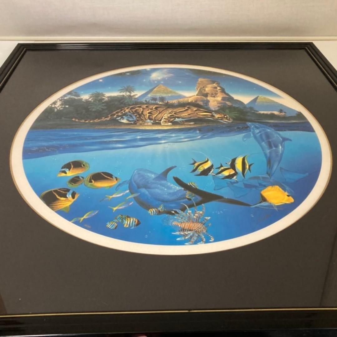 クリスチャン・ラッセン 『マジェスティックエンカウンター 』 額 大型 レトロ