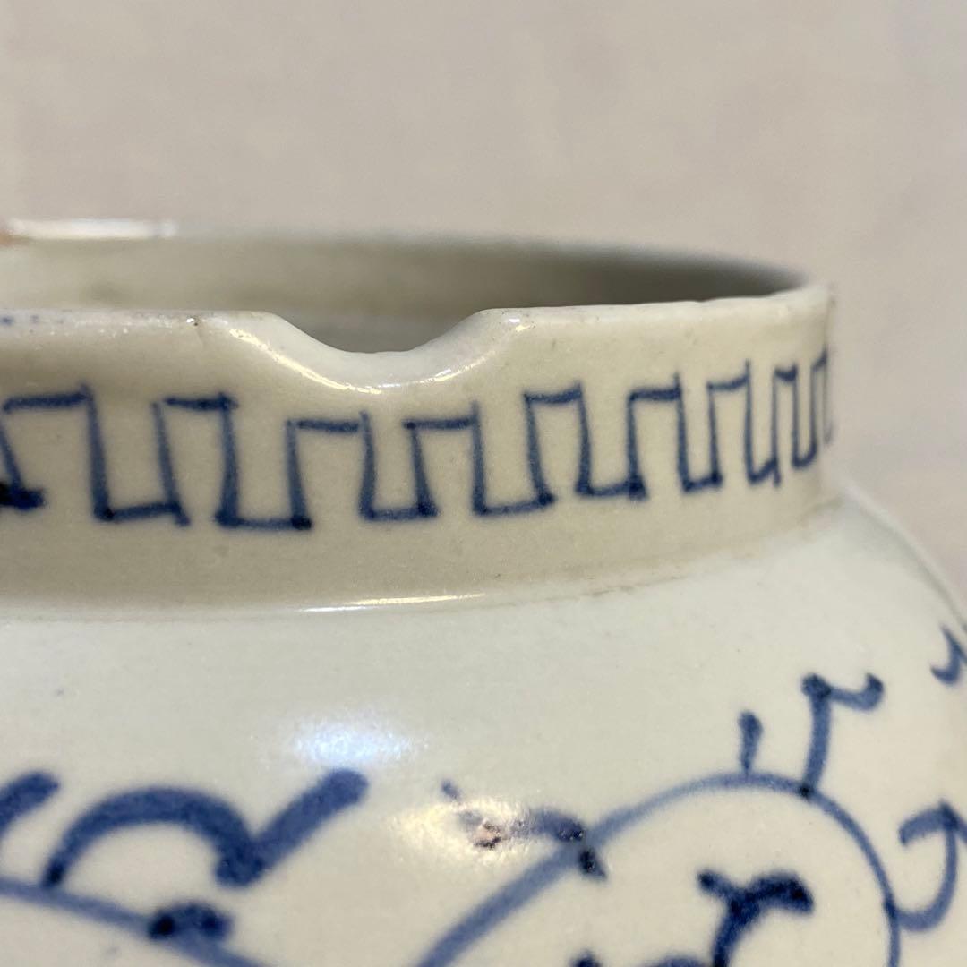 伊万里　古伊万里　鉢　染付　花の図　唐草