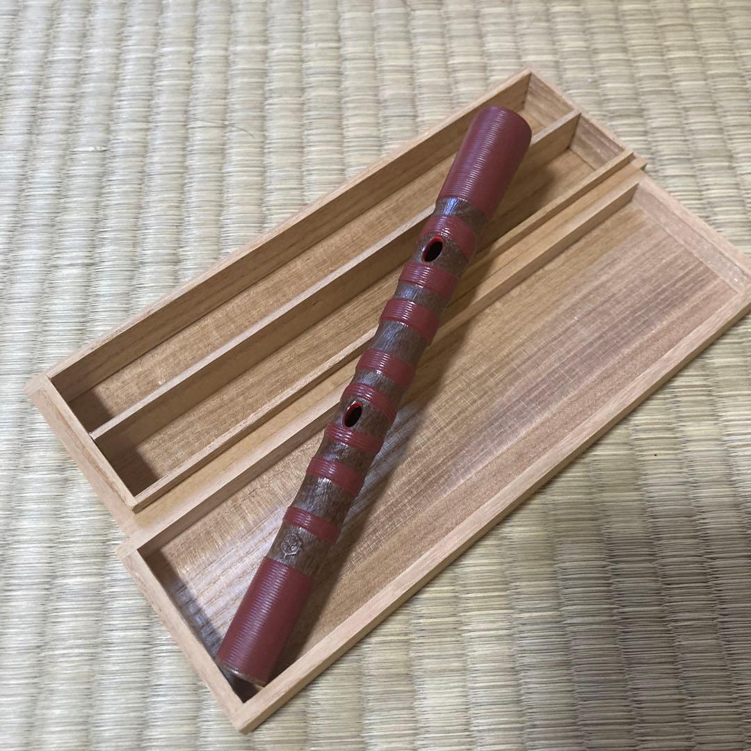篳篥ひちりき 樹脂製　プラスチック管　すぐ鳴る盧舌ろぜつ付　専用ケース　雅楽⑦