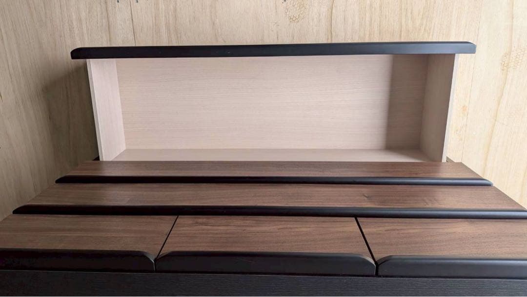 ニトリ ローチェスト ニーズ3 120LC MBR/BK