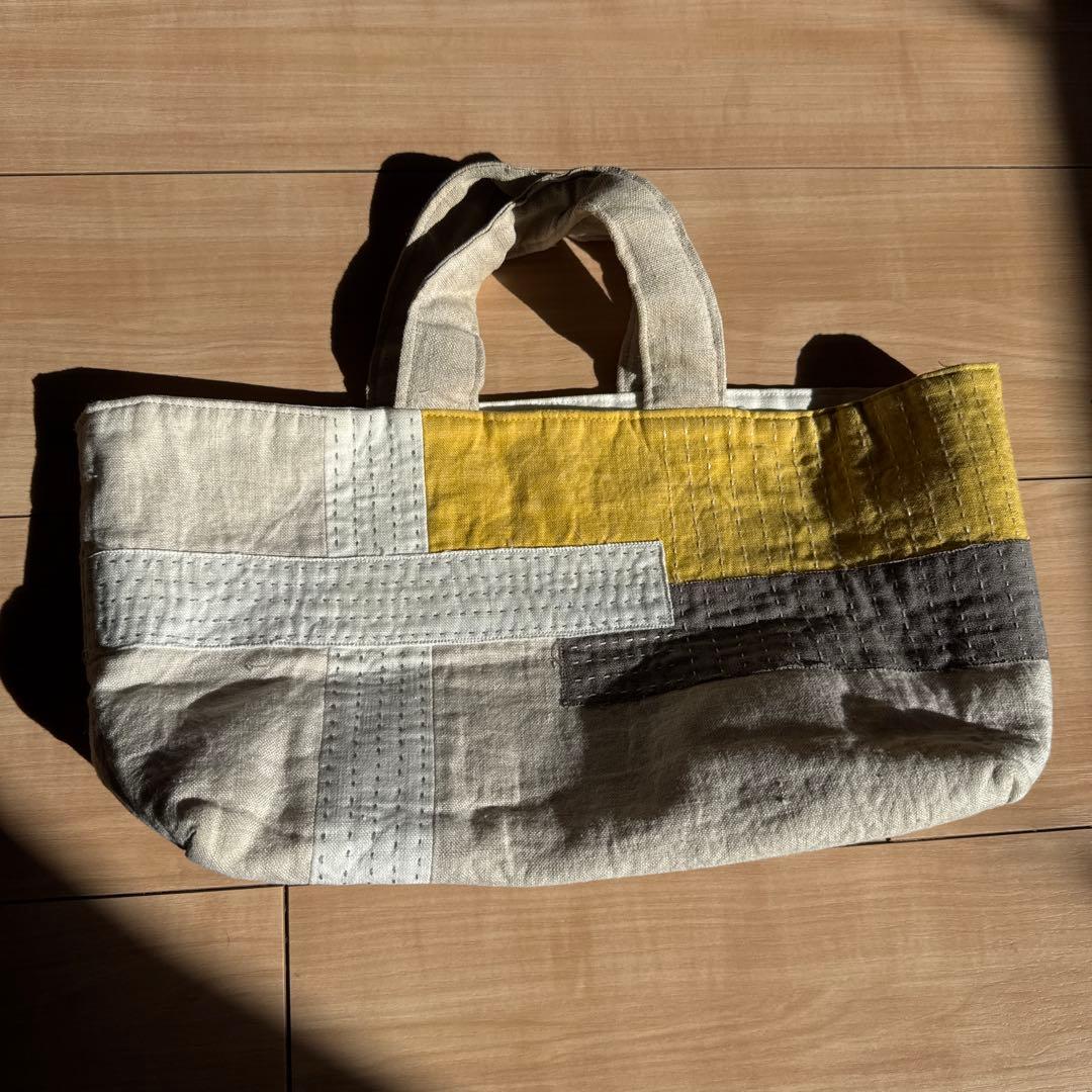 luca ルカ ハンドメイド トートバッグ クロス ナチュラル