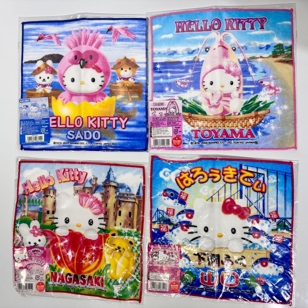 レア多数 ご当地キティ ハンドタオル25枚 新品未使用 地域限定 まとめ売り
