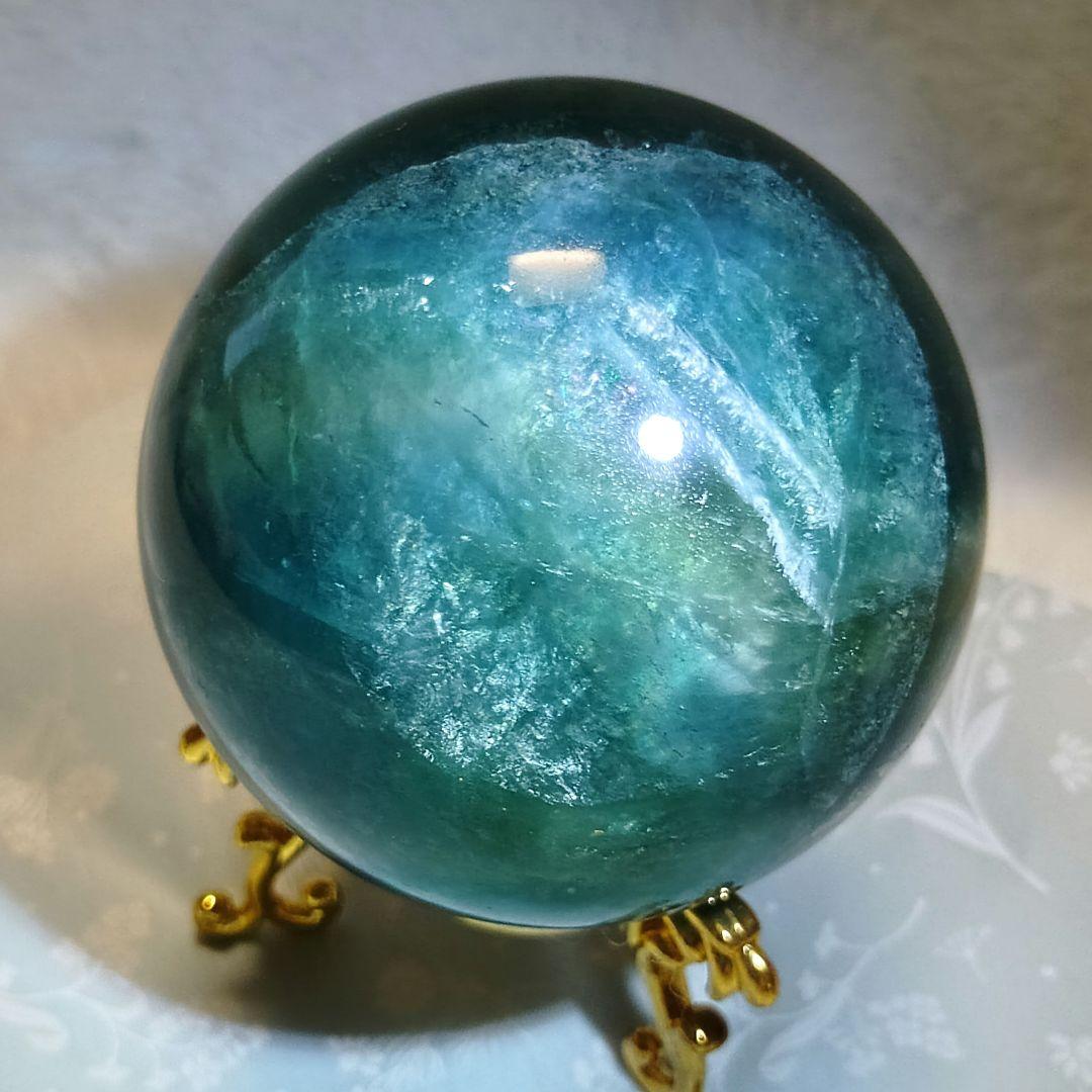 天然石✨ブルーフローライト 虹もあります