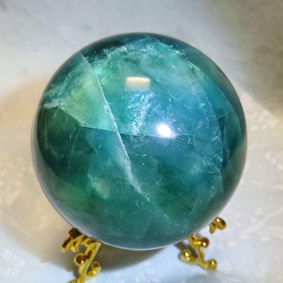 天然石✨ブルーフローライト 虹もあります