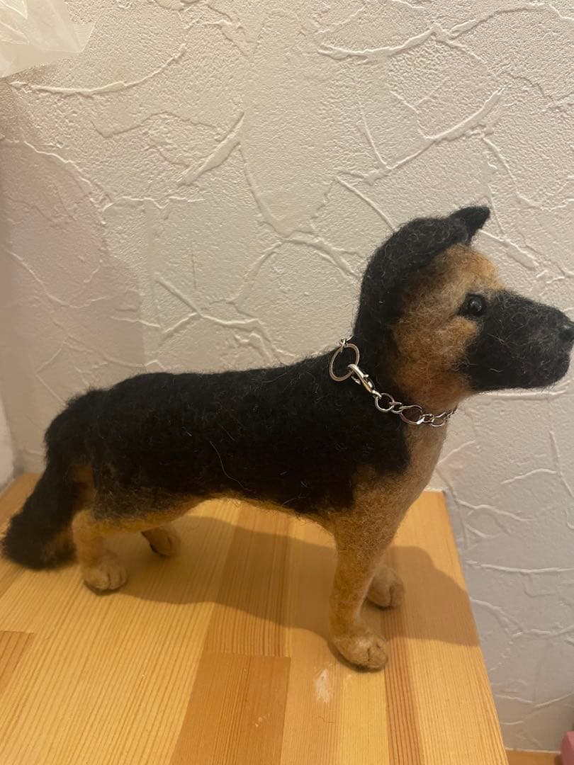 ハンドメイド　羊毛フェルト　羊毛　作品　ワンちゃん　犬