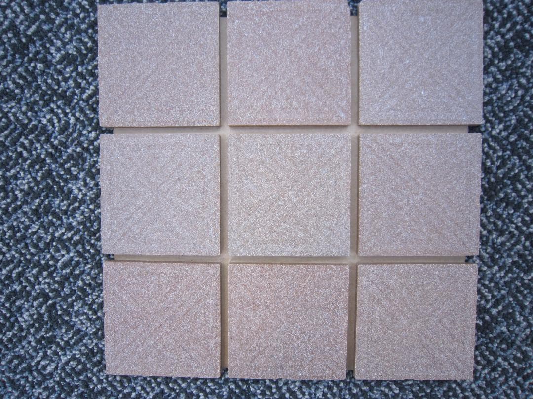 昭和６0年前後　廃盤モザイクタイル 縁回り釉薬花柄 20シートまとめて