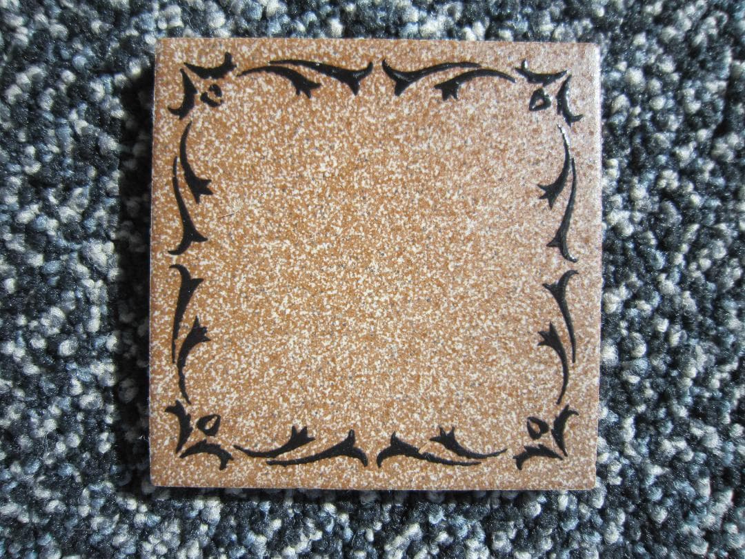 昭和６0年前後　廃盤モザイクタイル 縁回り釉薬花柄 20シートまとめて