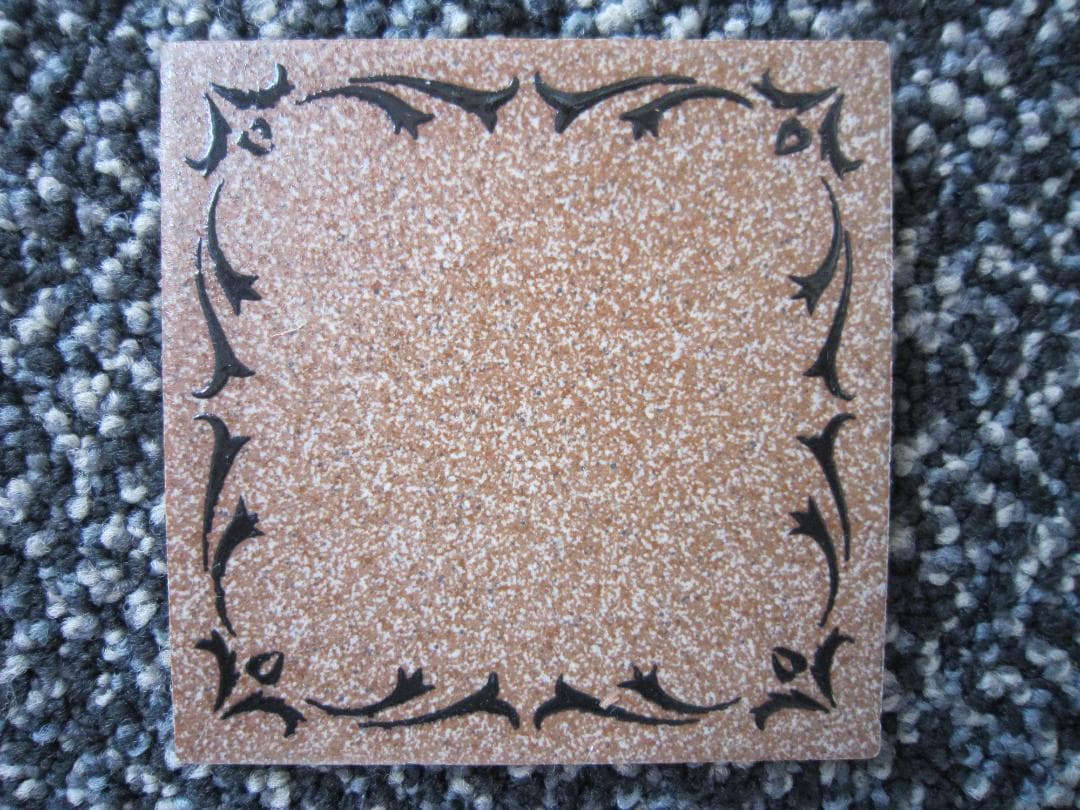 昭和６0年前後　廃盤モザイクタイル 縁回り釉薬花柄 20シートまとめて