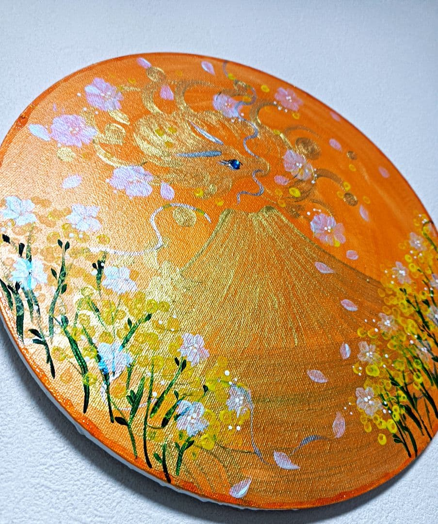 開運絵画　❀太陽の神　導きの　金財絵画❀