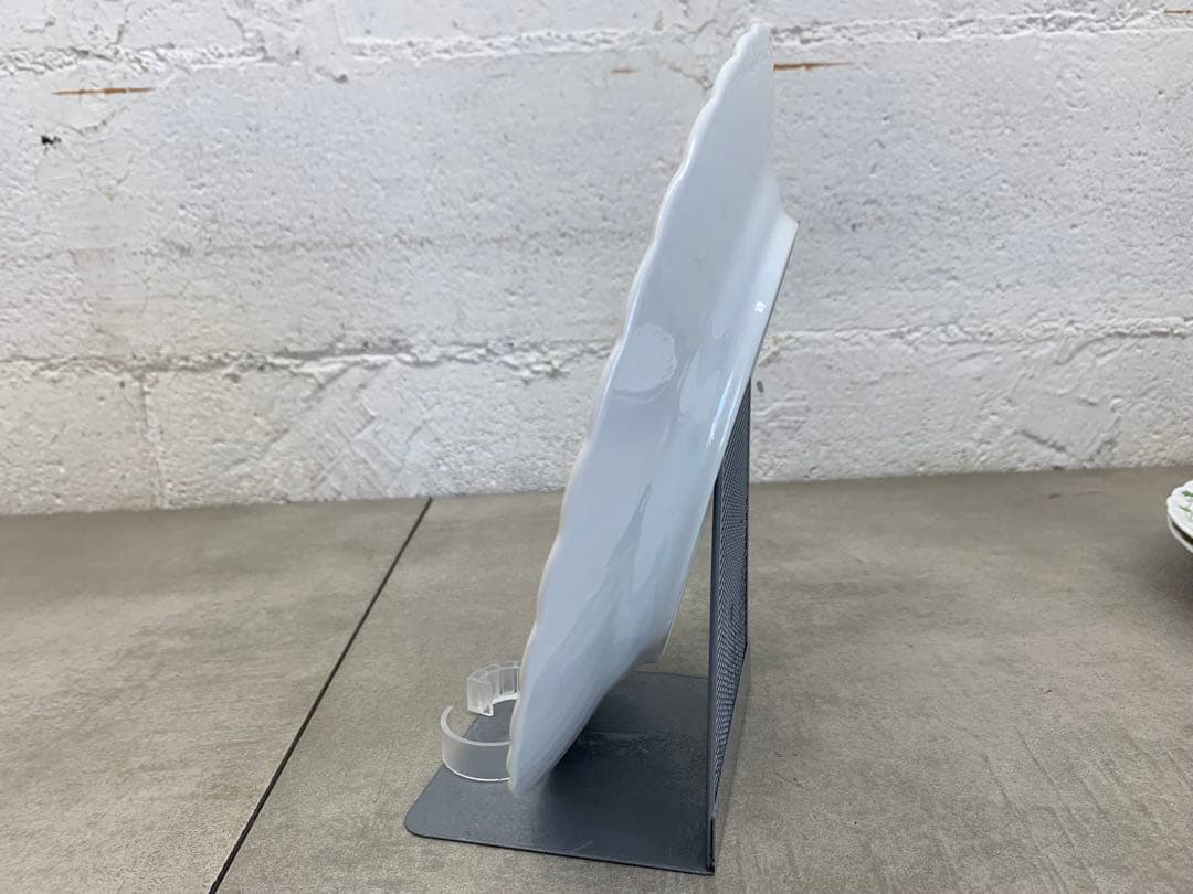 MN661★GINORI ジノリ 緑と赤の植物装飾の皿4枚セット 直径約25㎝