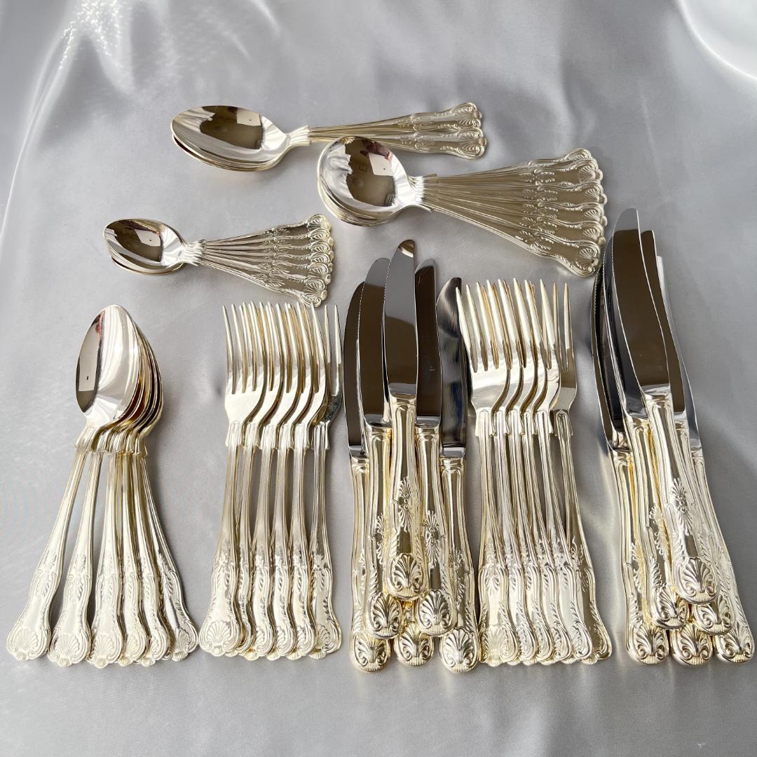 【Falstaff】キングスパターンのディナーセット 44本組