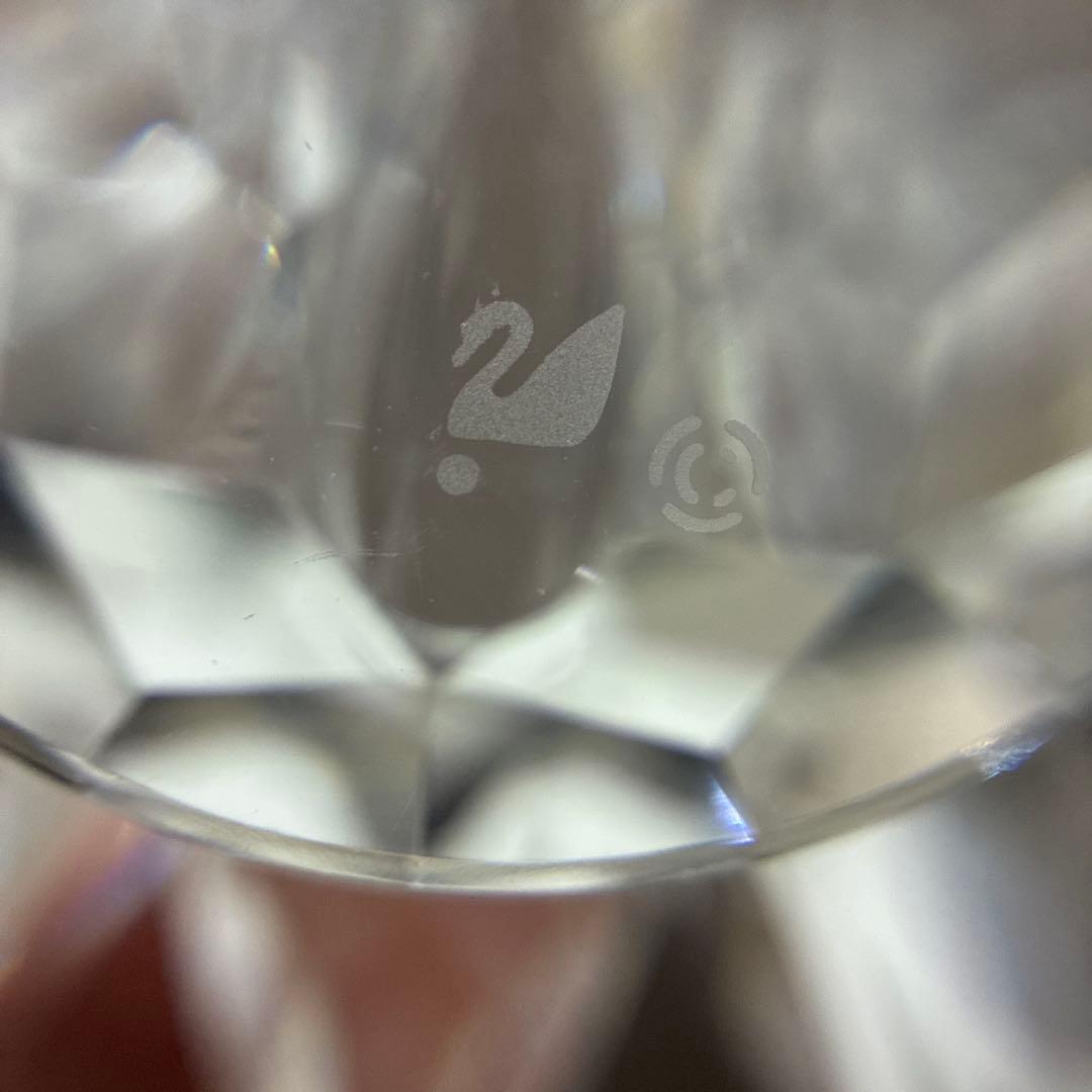 スワロフスキー クリスタル　蝶(Ｌ) 飾り　置物