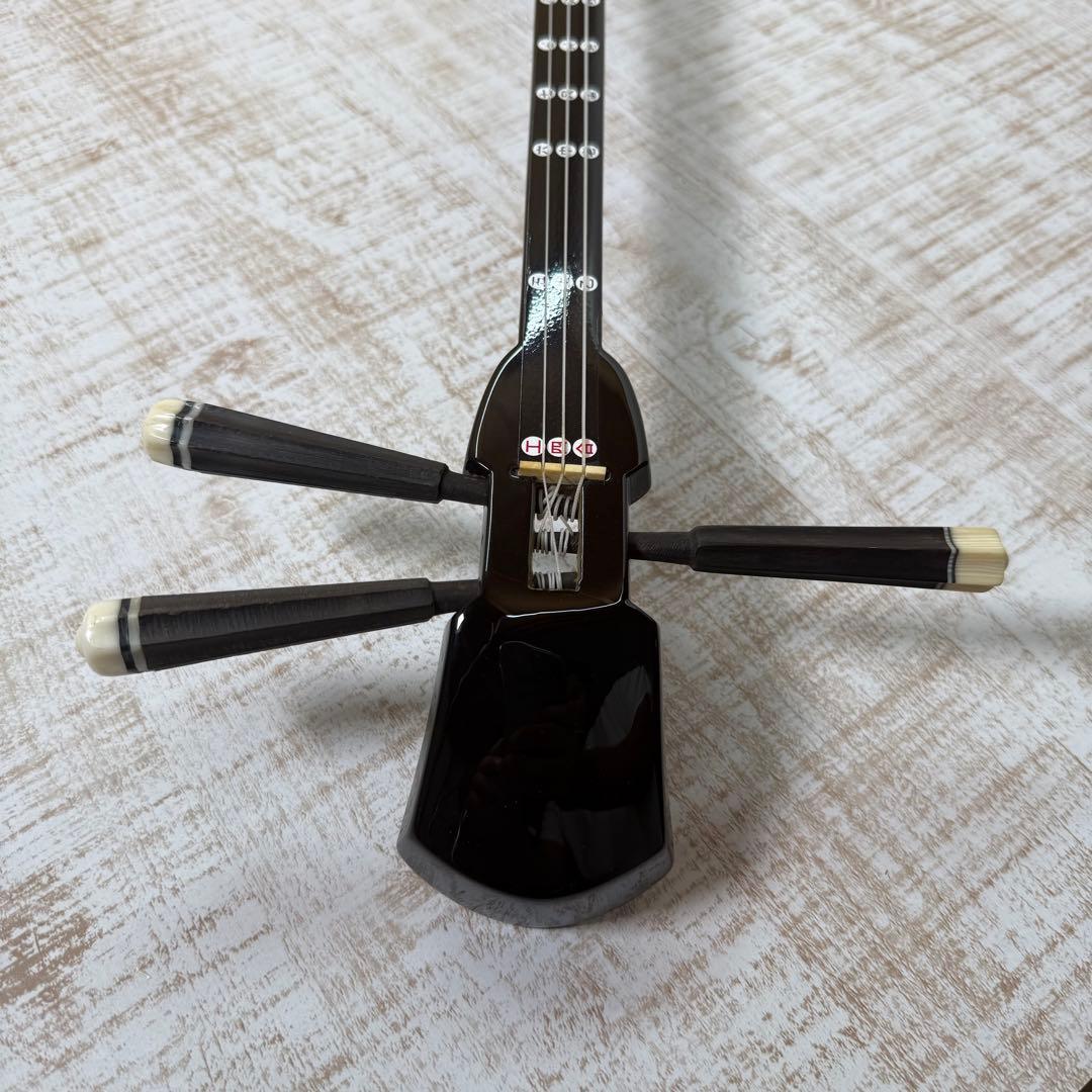 三線 本皮 本革 蛇皮 蛇革 三味線 琉球 沖縄　付属品多数