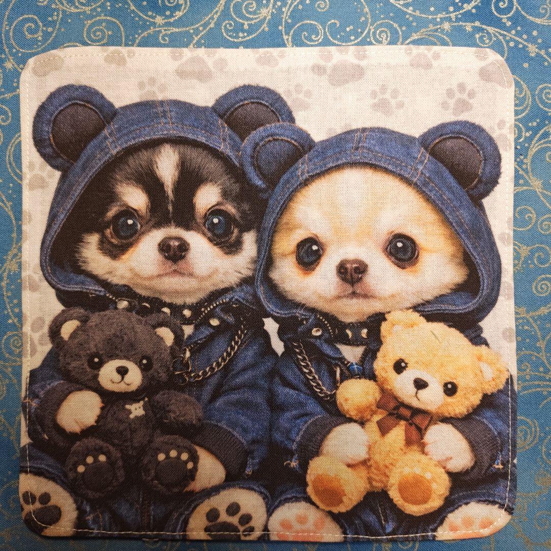 ご確認用　マーブル☆様　ハンカチ　わんこさん柄12/25　18枚